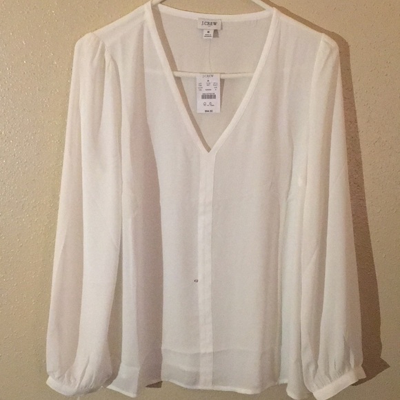 J. Crew Tops - **New with 🏷 gorgeous flowy J.crew blouse**